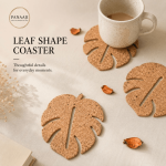Cork Leaf Shape Coaster