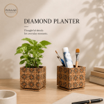 Cork Diamond Planter Square