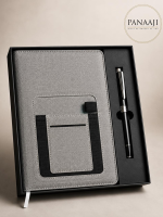Grey Pocket Diary Set