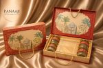 Red Heritage Box 4 Jars  Sweet Chocolate Cavity box