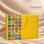 Yellow Hertiage Printed Gift Bag